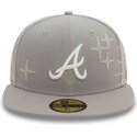 petten-plat-grijs-fitted-59fifty-zodiac-van-atlanta-braves-mlb-van-new-era