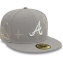 petten-plat-grijs-fitted-59fifty-zodiac-van-atlanta-braves-mlb-van-new-era
