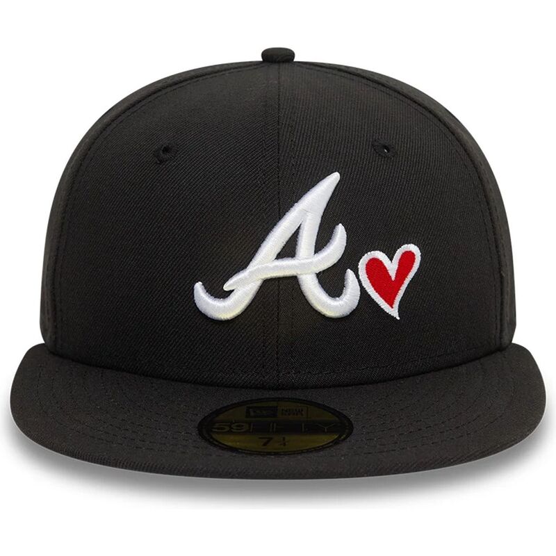 petten-plat-zwart-fitted-59fifty-heart-icon-van-atlanta-braves-mlb-van-new-era