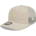 petten-gebogen-beige-snapback-9seventy-stretch-snap-color-pack-van-los-angeles-dodgers-mlb-van-new-era
