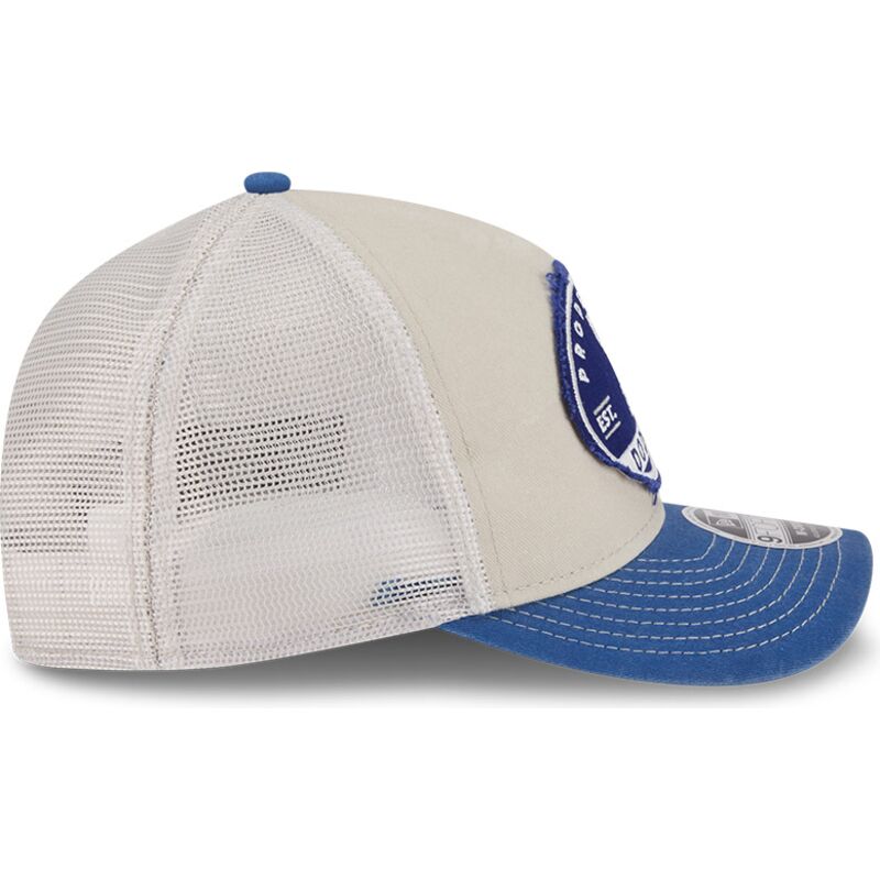 petten-gebogen-meerkleurig-snapback-9forty-m-crown-a-frame-fray-van-los-angeles-dodgers-mlb-van-new-era