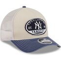 petten-gebogen-meerkleurig-snapback-9forty-m-crown-a-frame-fray-van-new-york-yankees-mlb-van-new-era