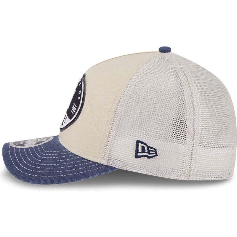 petten-gebogen-meerkleurig-snapback-9forty-m-crown-a-frame-fray-van-new-york-yankees-mlb-van-new-era