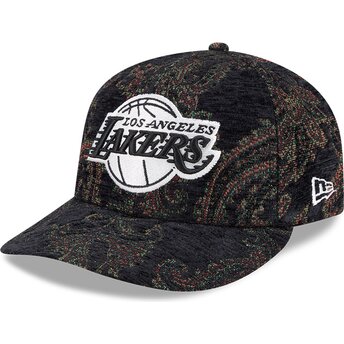 Petten gebogen meerkleurig fitted 59FIFTY Pre-Curved Jacquard Chenille van Los Angeles Lakers NBA van New Era