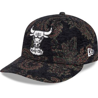 Petten gebogen meerkleurig fitted 59FIFTY Pre-Curved Jacquard Chenille van Chicago Bulls NBA van New Era