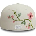 petten-plat-beige-fitted-59fifty-floral-van-new-york-yankees-mlb-van-new-era