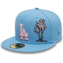 petten-plat-blauw-fitted-59fifty-palm-taco-van-los-angeles-dodgers-mlb-van-new-era