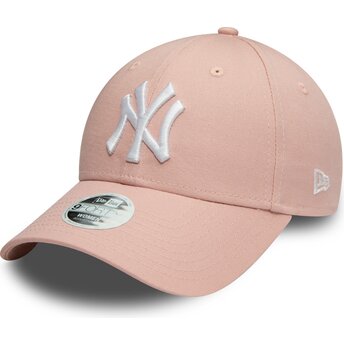 Petten gebogen roze verstelbaar 9FORTY Colour Essential van New York Yankees MLB van New Era