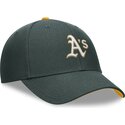 petten-gebogen-groen-verstelbaar-voor-kinderen-dri-fit-club-structured-van-oakland-athletics-mlb-van-nike