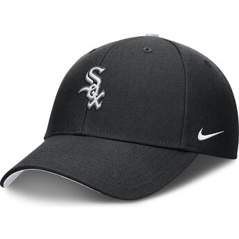Petten gebogen zwart verstelbaar voor kinderen Dri-Fit Club Structured van Chicago White Sox MLB van Nike