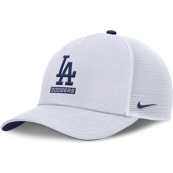 Petten gebogen wit snapback Primetime Dri-Fit Rise Structured van Los Angeles Dodgers MLB van Nike