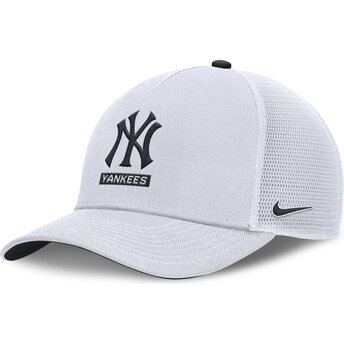 Petten gebogen wit snapback Primetime Dri-Fit Rise Structured van New York Yankees MLB van Nike