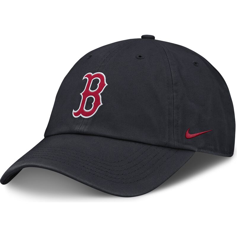 petten-gebogen-marineblauw-verstelbaar-voor-kinderen-club-unstructured-organic-cotton-van-boston-red-sox-mlb-van-nike