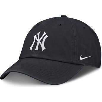 Petten gebogen marineblauw verstelbaar voor kinderen Club Unstructured Organic Cotton van New York Yankees MLB van Nike