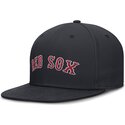 petten-plat-marineblauw-fitted-dri-fit-true-structured-round-bill-van-boston-red-sox-mlb-van-nike