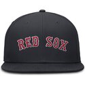 petten-plat-marineblauw-fitted-dri-fit-true-structured-round-bill-van-boston-red-sox-mlb-van-nike