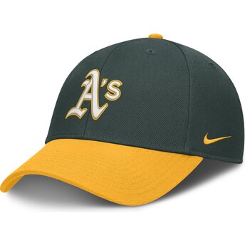 Petten gebogen groen verstelbaar Dri-Fit Club Structured van Oakland Athletics MLB van Nike