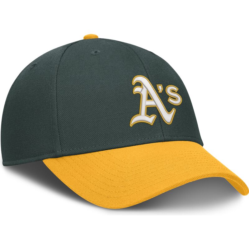 petten-gebogen-groen-verstelbaar-dri-fit-club-structured-van-oakland-athletics-mlb-van-nike