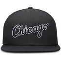 petten-plat-zwart-fitted-dri-fit-true-structured-round-bill-van-chicago-white-sox-mlb-van-nike