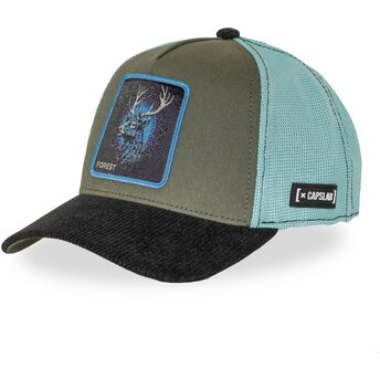 Petten gebogen meerkleurig snapback BEA3 FORB Hert Fabeldieren van Capslab