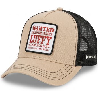 Petten gebogen beige snapback OP7 DOA1B Monkey D. Luffy One Piece van Capslab