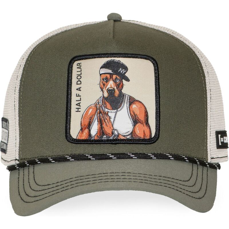 petten-gebogen-groen-snapback-half-a-dollar-halfb-hip-hop-dogz-van-capslab