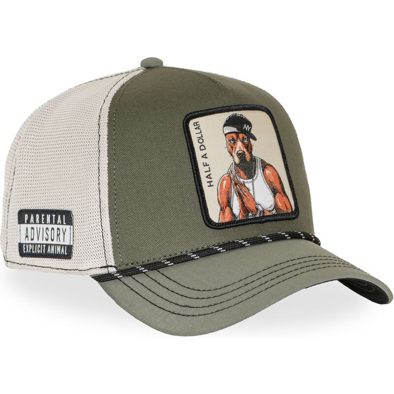 petten-gebogen-groen-snapback-half-a-dollar-halfb-hip-hop-dogz-van-capslab