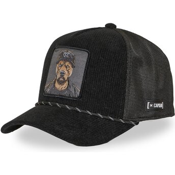Petten gebogen zwart snapback Bad Dog BADB Hip Hop Dogz van Capslab