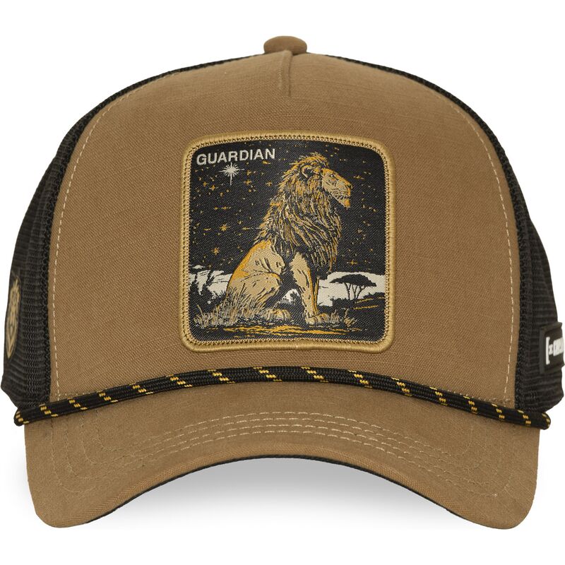 petten-gebogen-bruin-snapback-guardian-bea3-liob-leeuw-fabeldieren-van-capslab