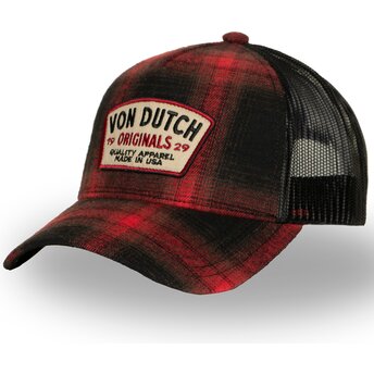 Petten gebogen rood snapback CAR05 van Von Dutch