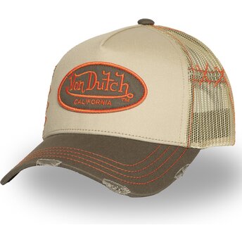 Petten gebogen beige snapback USED 06 van Von Dutch