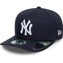 petten-gebogen-marineblauw-snapback-9seventy-stretch-snap-player-replica-van-new-york-yankees-mlb-van-new-era