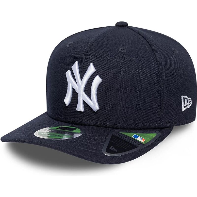 petten-gebogen-marineblauw-snapback-9seventy-stretch-snap-player-replica-van-new-york-yankees-mlb-van-new-era