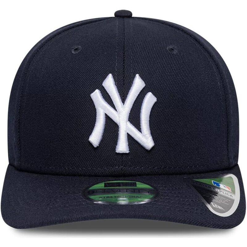 petten-gebogen-marineblauw-snapback-9seventy-stretch-snap-player-replica-van-new-york-yankees-mlb-van-new-era