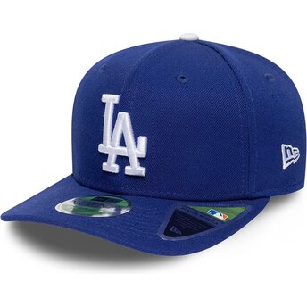 Petten gebogen blauw snapback 9SEVENTY Stretch Snap Player Replica van Los Angeles Dodgers MLB van New Era
