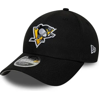 Petten gebogen zwart snapback 9FORTY M-Crown Team van Pittsburgh Penguins NHL van New Era