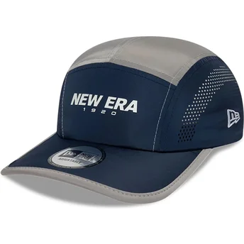 Petten gebogen hond marineblauw verstelbaar Runner Colour Block van New Era
