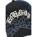 petten-gebogen-zwart-snapback-flaming-van-ed-hardy