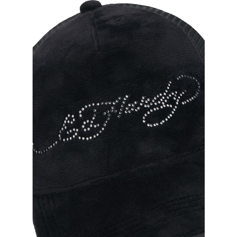 petten-gebogen-zwart-snapback-core-silver-diamante-velour-van-ed-hardy