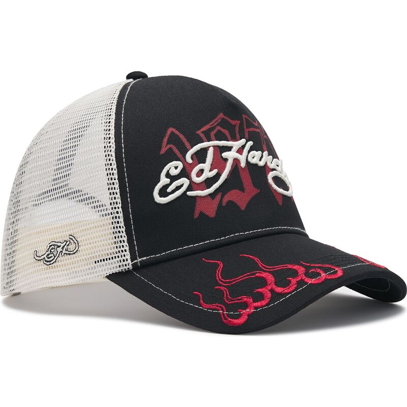 petten-gebogen-zwart-snapback-1971-van-ed-hardy