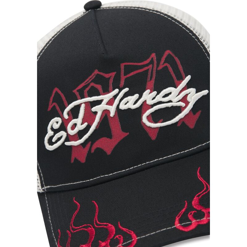 petten-gebogen-zwart-snapback-1971-van-ed-hardy