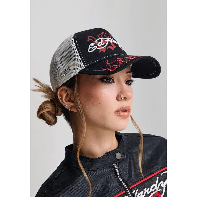 petten-gebogen-zwart-snapback-1971-van-ed-hardy