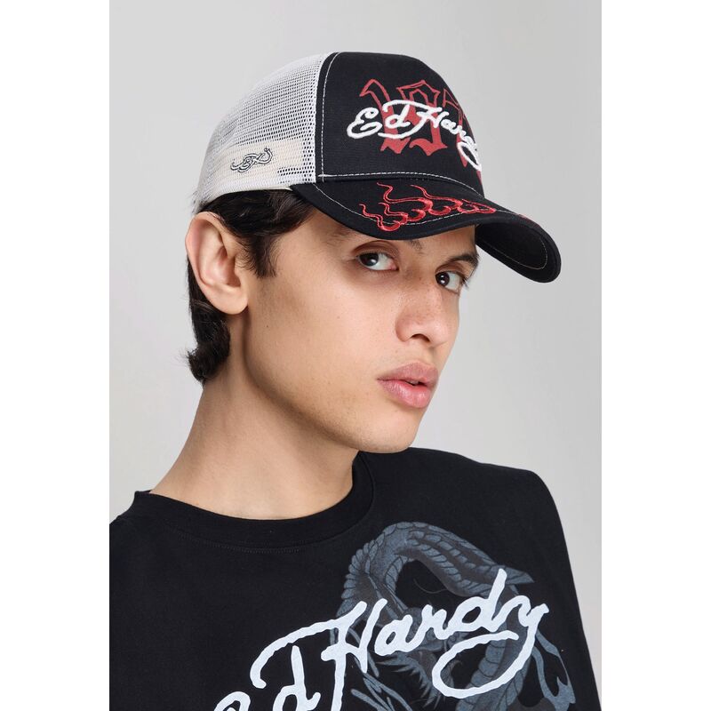 petten-gebogen-zwart-snapback-1971-van-ed-hardy