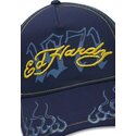 petten-gebogen-marineblauw-snapback-1971-van-ed-hardy