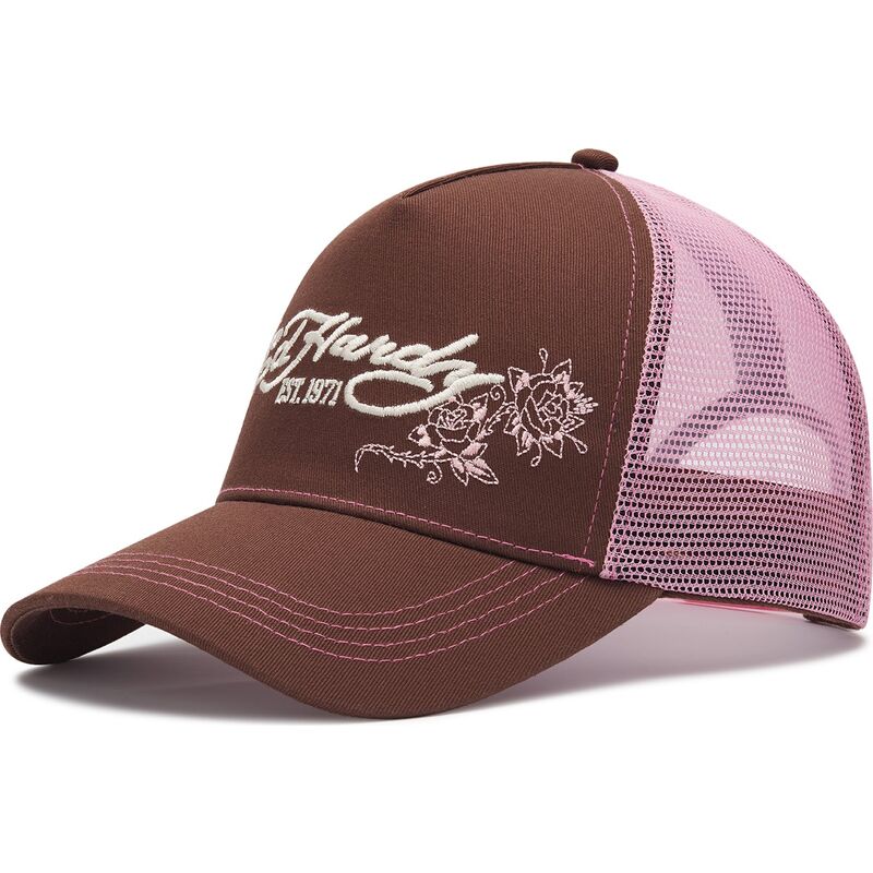 petten-gebogen-bruin-snapback-rosa-skull-and-roses-van-ed-hardy petten-gebogen-bruin-snapback-rosa-skull-and-roses-van-ed-hardy