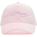 petten-gebogen-roze-snapback-diamante-velour-van-ed-hardy