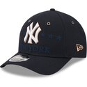 petten-gebogen-marineblauw-snapback-9forty-m-crown-all-star-game-van-new-york-yankees-mlb-van-new-era