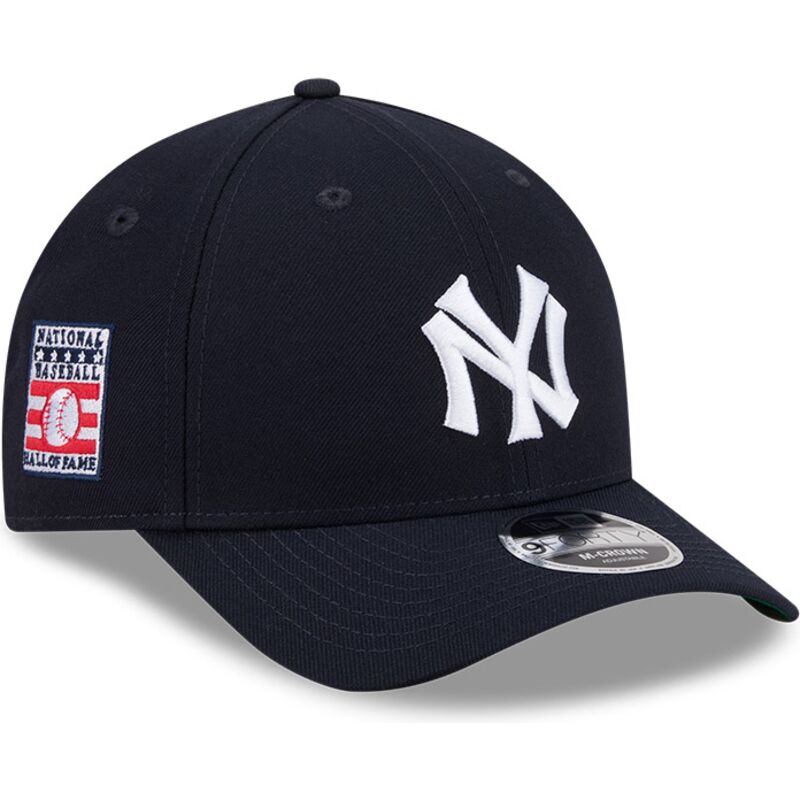 petten-gebogen-marineblauw-snapback-9forty-m-crown-hall-of-fame-van-new-york-yankees-mlb-van-new-era petten-gebogen-marineblauw-snapback-9forty-m-crown-hall-of-fame-van-new-york-yankees-mlb-van-new-era