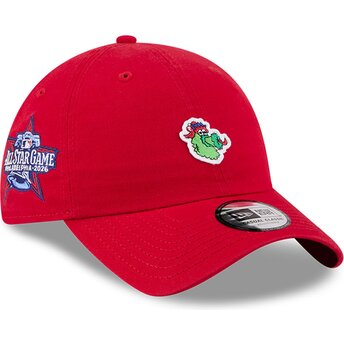 Petten gebogen rood verstelbaar Casual Classic All Star Game Fan Pack van Philadelphia Phillies MLB van New Era