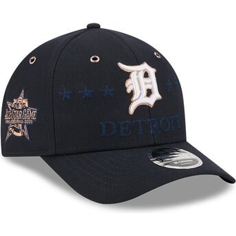 Petten gebogen marineblauw snapback 9FORTY M-Crown All Star Game van Detroit Tigers MLB van New Era